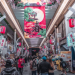 Seasonal sale shopping scene in a store